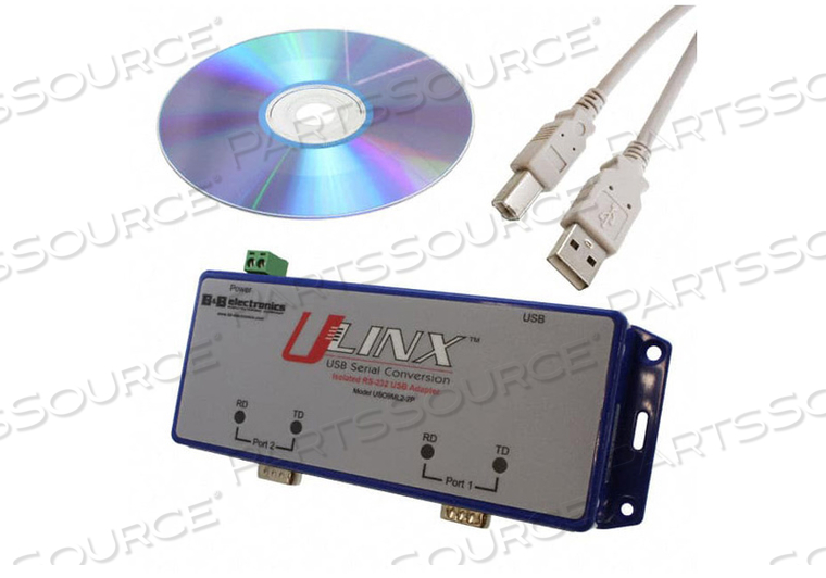 USB TO RS232 CONVERTER, 7.75 IN X 3 IN X 10.758 IN 