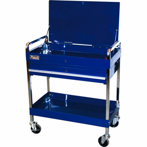 32" PROFESSIONAL 1 DRAWER BLUE SERVICE CART by Homak Manufacturing
