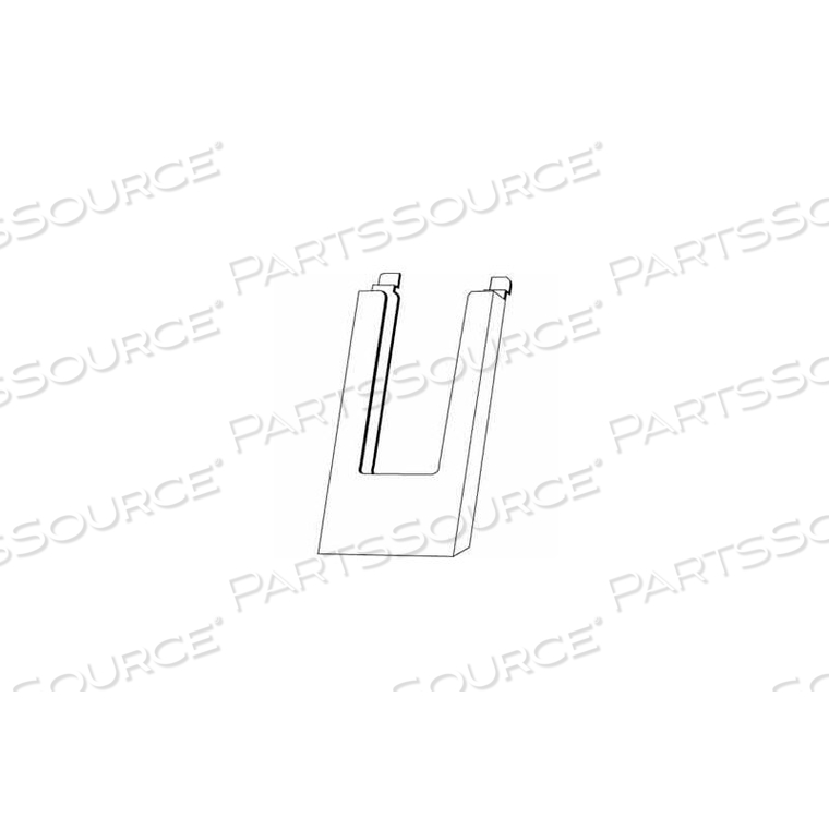 4"W X 9"H ACRYLIC SLATWALL LITERATURE HOLDER - CLEAR by Econoco 4"W X 9"H ACRYLIC SLATWALL LITERATURE HOLDER - CLEAR by Econoco