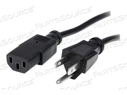 20FT (6M) 18AWG FLEXIBLE COMPUTER POWER CORD W/ NEMA 5-15P AND IEC 60320 C13 CON by StarTech.com Ltd.