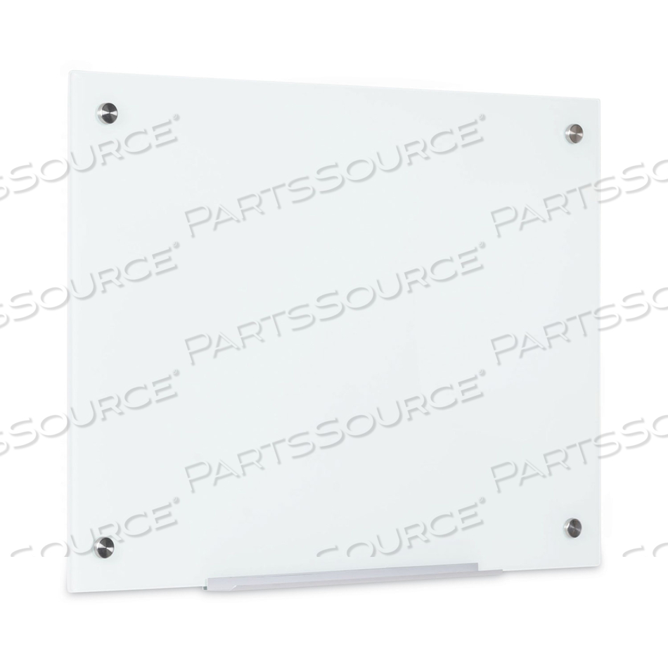 MAGNETIC GLASS DRY ERASE BOARD, 98 X 52 X 2, OPAQUE WHITE 