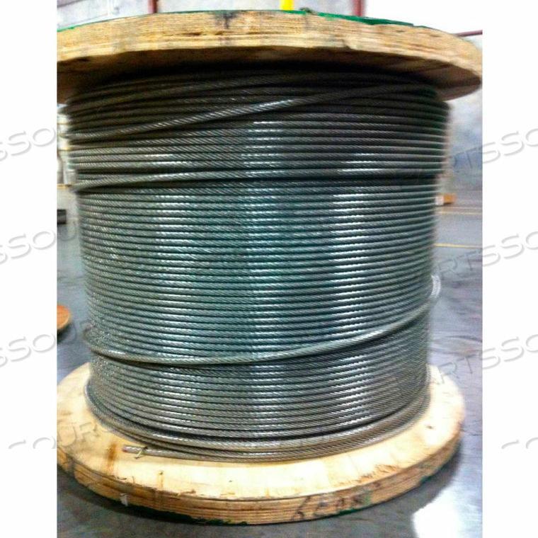 250' 3/16" DIA. VINYL COATED 1/4" DIA. 7X19 TYPE 304 STAINLESS STEEL CABLE by Southern Wire 250' 3/16" DIA. VINYL COATED 1/4" DIA. 7X19 TYPE 304 STAINLESS STEEL CABLE by Southern Wire