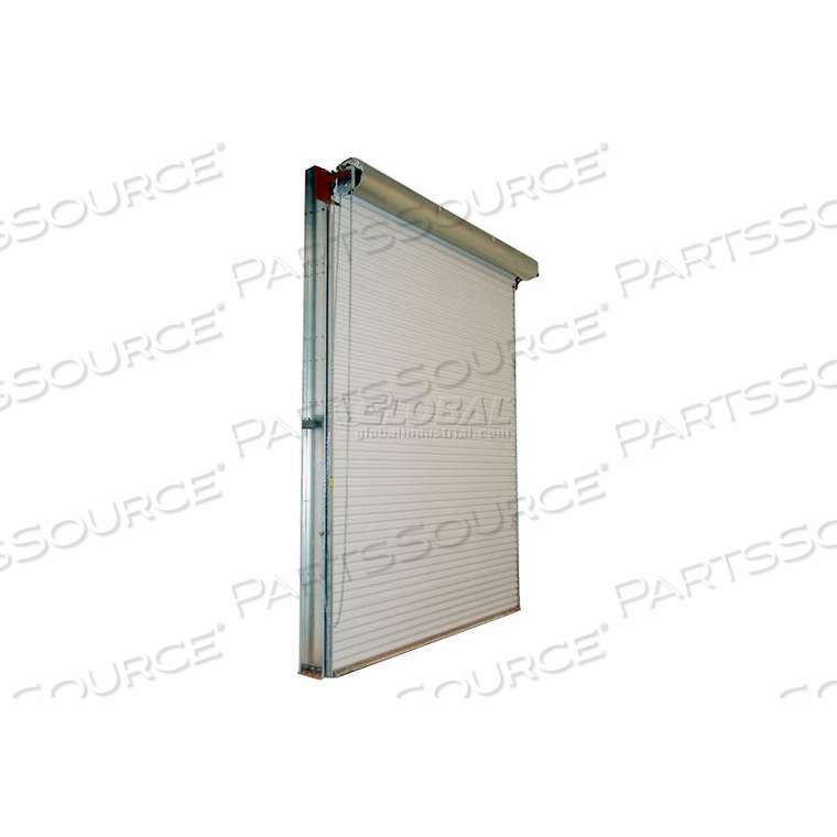 14 X 14 WHITE 2500 SERIES ROLL-UP DOCK DOOR WITH 4:1 REDUCTION DRIVE CHAIN LIFT 