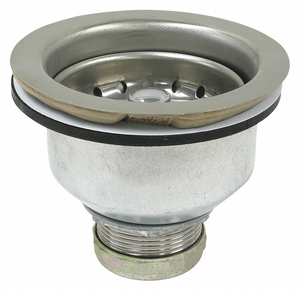 SINKSTRAINER D1-1/2 SS GALVS CHROME by Perfect Putty