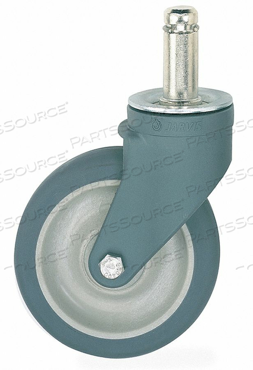 METRO 5PC 5" POLYURETHANE SWIVEL STEM CASTER FOR SUPER ERECTA INDUSTRIAL WIRE SHELVING RACKS by Intermetro Industries (Emerson)