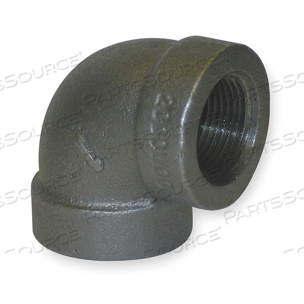90° ELBOW, MALLEABLE IRON, 3/4 IN X 3/4 IN FITTING PIPE SIZE, FEMALE NPT X FEMALE NPT, CLASS 150 by Approved Vendor