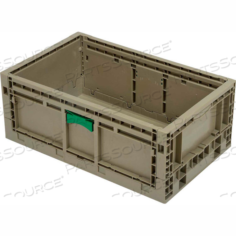 FOLDING TRANSPORT CONTAINER KD2415-09 23-15/16"L X 15"W X 9-1/2"H GRAY 