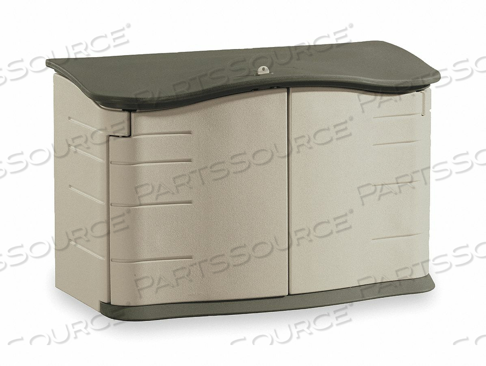 OUTDOOR STORAGE SHED LG HORIZONTAL H 36 by Rubbermaid Medical Division
