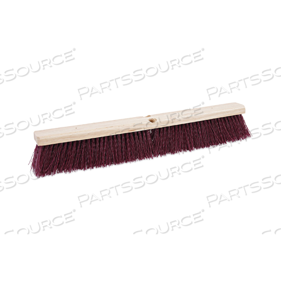 FLOOR BRUSH HEAD, 3.25" MAROON STIFF POLYPROPYLENE BRISTLES, 24" BRUSH by Boardwalk FLOOR BRUSH HEAD, 3.25" MAROON STIFF POLYPROPYLENE BRISTLES, 24" BRUSH by Boardwalk