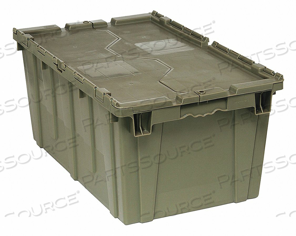 ATTACHED LID CONTAINER 2.5 CU FT GRAY by Quantum Storage Systems ATTACHED LID CONTAINER 2.5 CU FT GRAY by Quantum Storage Systems