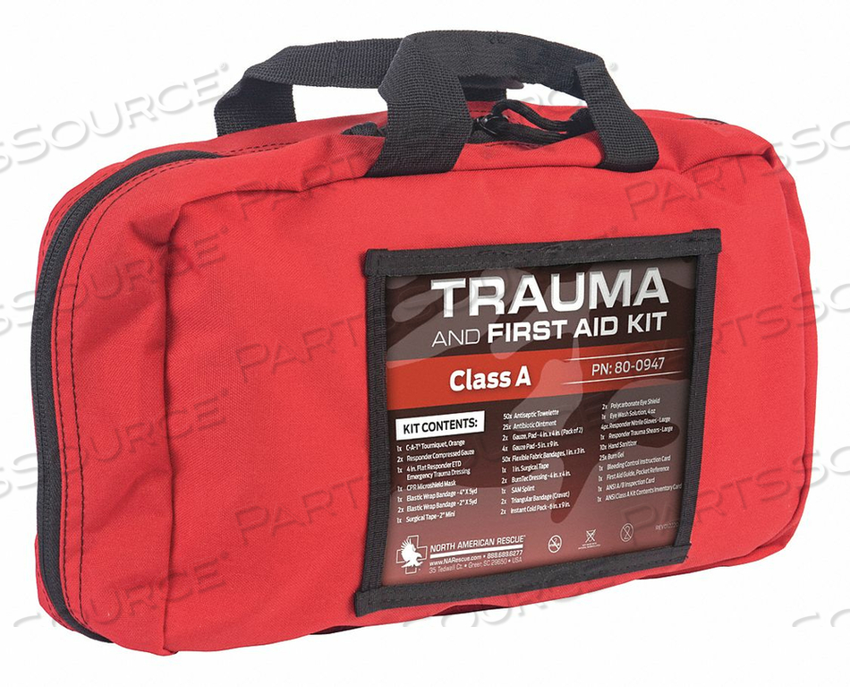 PATROL VEHICLE TRAUMA KIT RED by North American Rescue