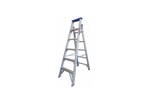 DUAL PURPOSE LADDER 6 FT H ALUMINUM by Tivoli