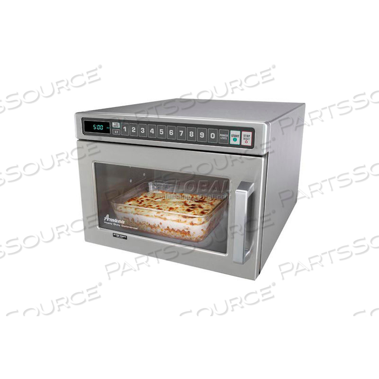 COMMERCIAL MICROWAVE, 0.6 CU. FT., 1200 WATTS, PUSH BUTTONS by Amana COMMERCIAL MICROWAVE, 0.6 CU. FT., 1200 WATTS, PUSH BUTTONS by Amana