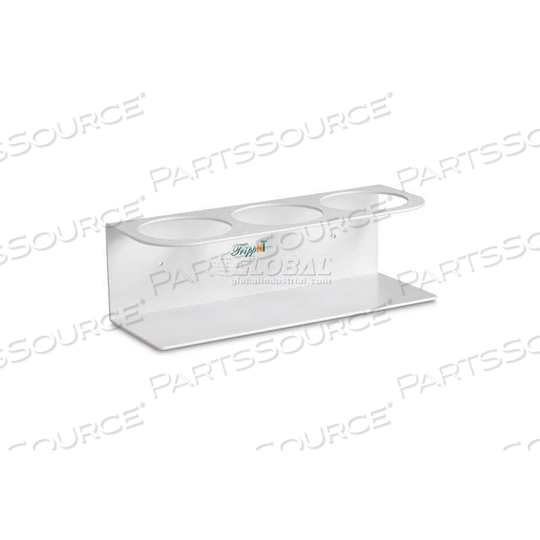 WHITE ABS 1000ML TRIPLE BOTTLE HOLDER, 13"W X 5"D X 4"H by TrippNT, Inc