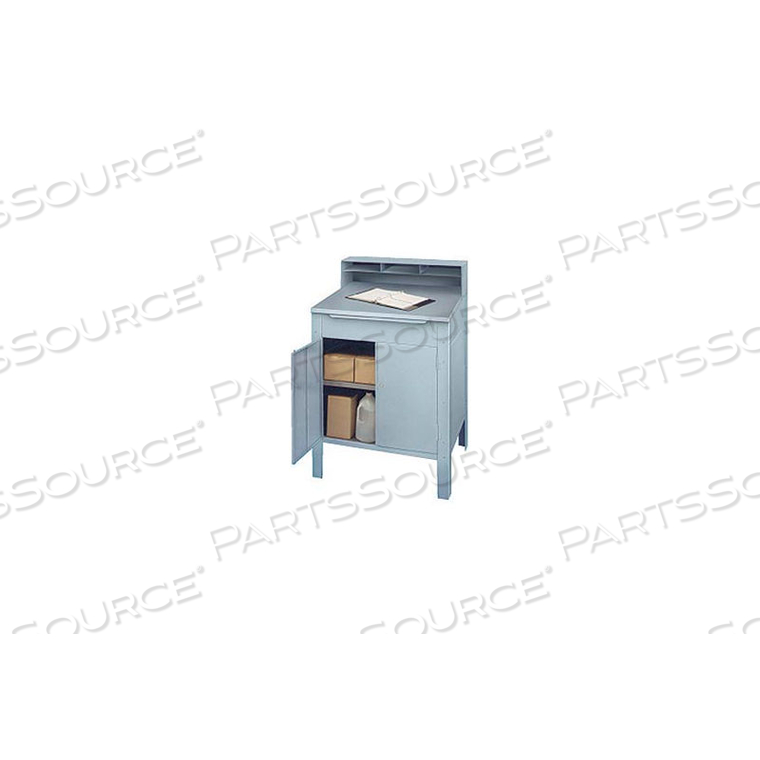 CABINET SHOP DESK PIGEONHOLE RISER, STAINLESS 32-1/2"W X 30"D X 53"H - GRAY by Winholt CABINET SHOP DESK PIGEONHOLE RISER, STAINLESS 32-1/2"W X 30"D X 53"H - GRAY by Winholt