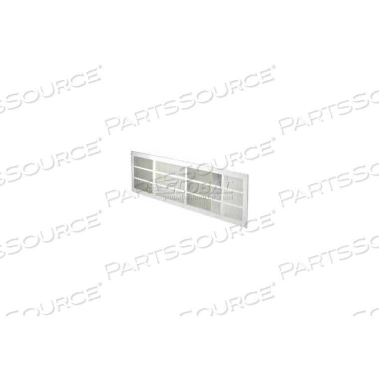 FRIGIDAIRE PTAC ALUMINUM STAMPED GRILLE, CLEAR 