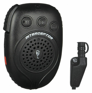 INTERCEPTOR SPEAKER MICROPHONE BLACK by Earphone Connection