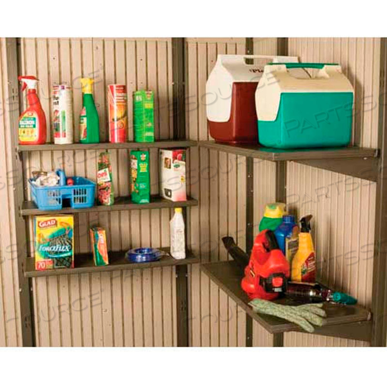 14" X 30" 5 PACK SHELF ACCESSORY KIT FOR LIFETIME SHEDS 