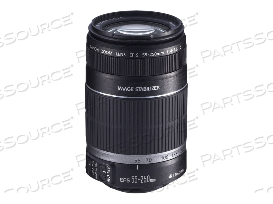EF-S, TELEPHOTO ZOOM LENS, 55 MM, 250 MM, F/4.0-5.6 IS STM, EF/EF-S, FOR EOS 1300, 700, 77, 80, 800, 8000, 9000, KISS X80, KISS X8I, KISS X9 by Canon (Consumer Electronics)