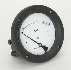 PRESSURE GAUGE 0 TO 30 PSI by Mid-West Instrument