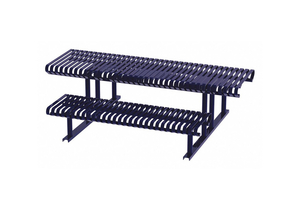 PICNIC TABLE BLUE 94 IN D 77-1/2 IN W by Graber Manufacturing