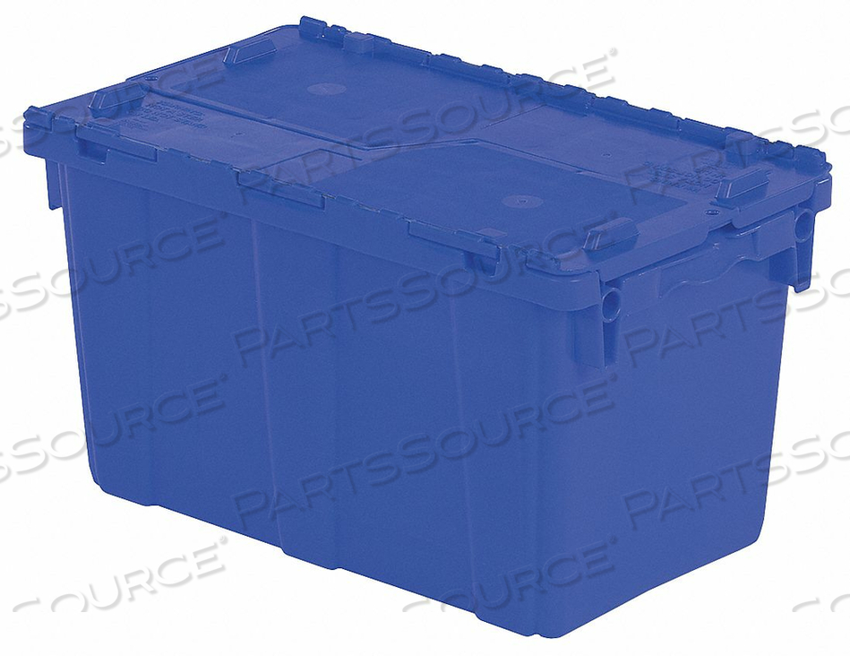 H5663 ATTACHED LID CONTAINER 0.6 CU FT GRAY by Lewisbins