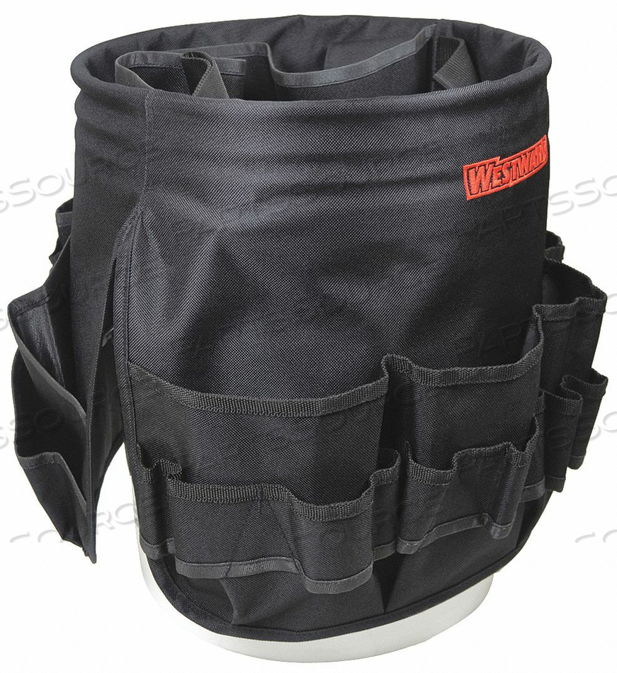 BUCKET TOOL ORGANIZER 55 POCKETS BLACK by Westward BUCKET TOOL ORGANIZER 55 POCKETS BLACK by Westward