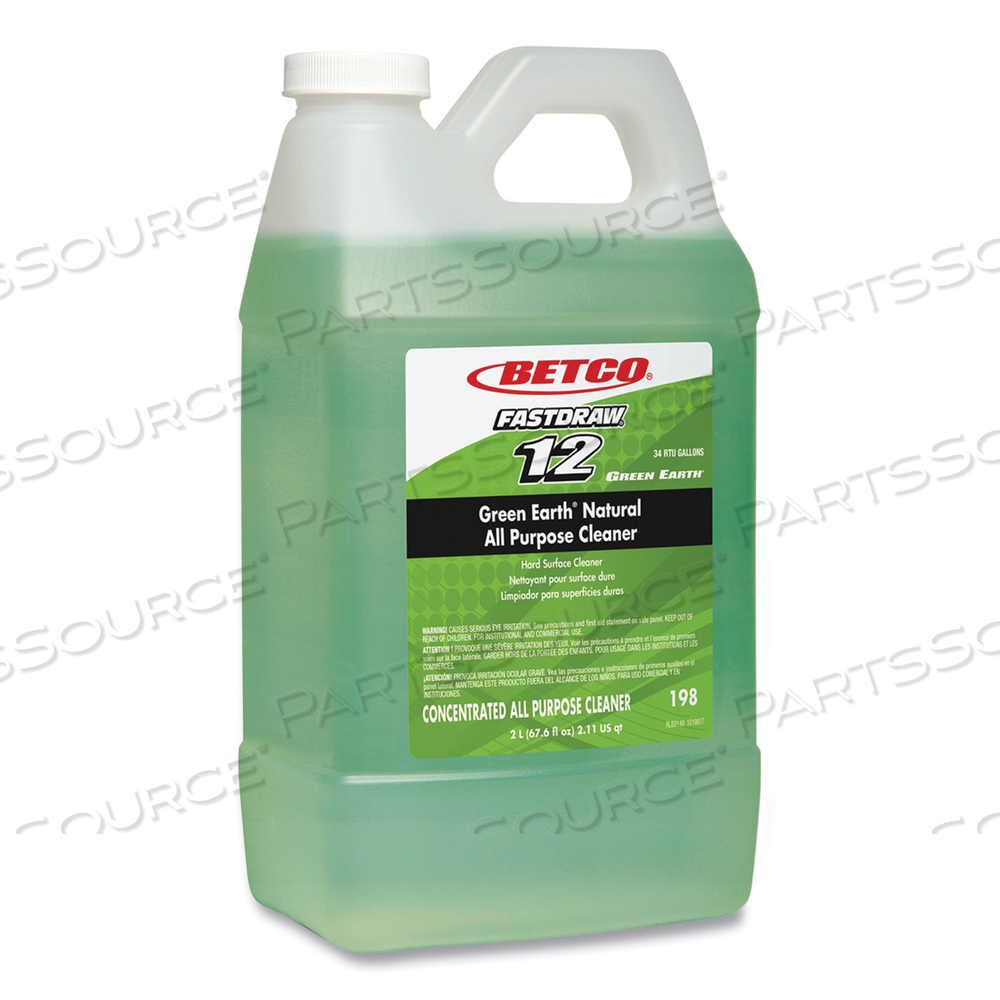 GREEN EARTH NATURAL ALL PURPOSE CLEANER, CLEAN SCENT, 2 L BOTTLE by Betco Corporation GREEN EARTH NATURAL ALL PURPOSE CLEANER, CLEAN SCENT, 2 L BOTTLE by Betco Corporation