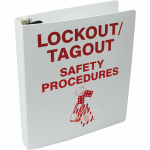 LOCKOUT PROCEDURE STATION ADDITIONAL BINDER, PLASTIC, 11"W X 11-1/2"H by Accuform Manufacturing, Inc. LOCKOUT PROCEDURE STATION ADDITIONAL BINDER, PLASTIC, 11"W X 11-1/2"H by Accuform Manufacturing, Inc.