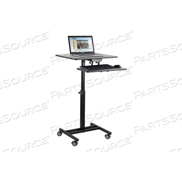 OKLAHOMA SOUND EDUTOUCH SIT & STAND CART, GRAY/BLACK by National Public Seating