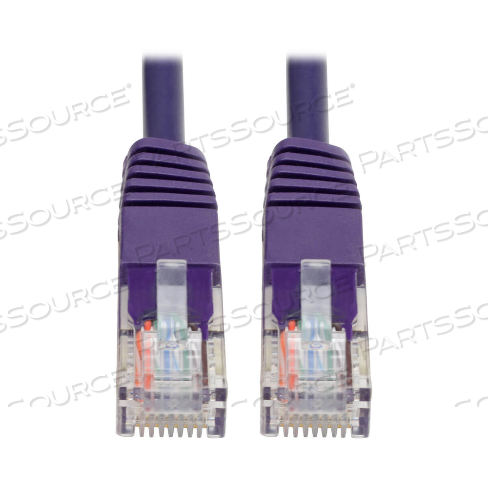 ETHERNET CABLE, CAT5E 350 MHZ MOLDED (UTP) (RJ45 M/M), POE, PURPLE, 6 FT by Tripp Lite