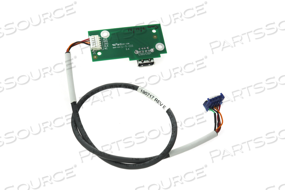 USB FRONT PORT BOARD ASSEMBLY WITH CABLE FOR 2008 T SERIES by Fresenius Medical Care