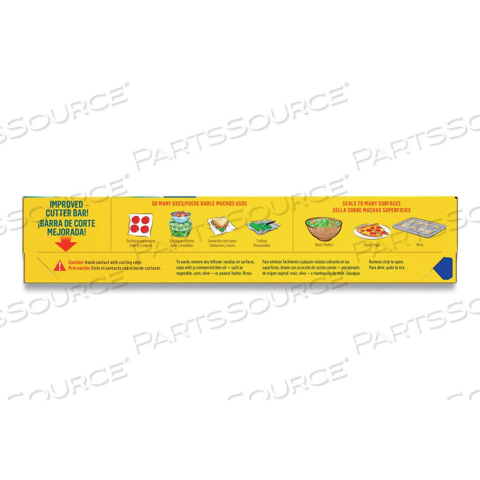 PRESS'N SEAL FOOD PLASTIC WRAP, 70 SQUARE FOOT ROLL/CARTON by Glad PRESS'N SEAL FOOD PLASTIC WRAP, 70 SQUARE FOOT ROLL/CARTON by Glad