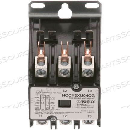 CONTACTOR 3P 40/50A 208/240V 