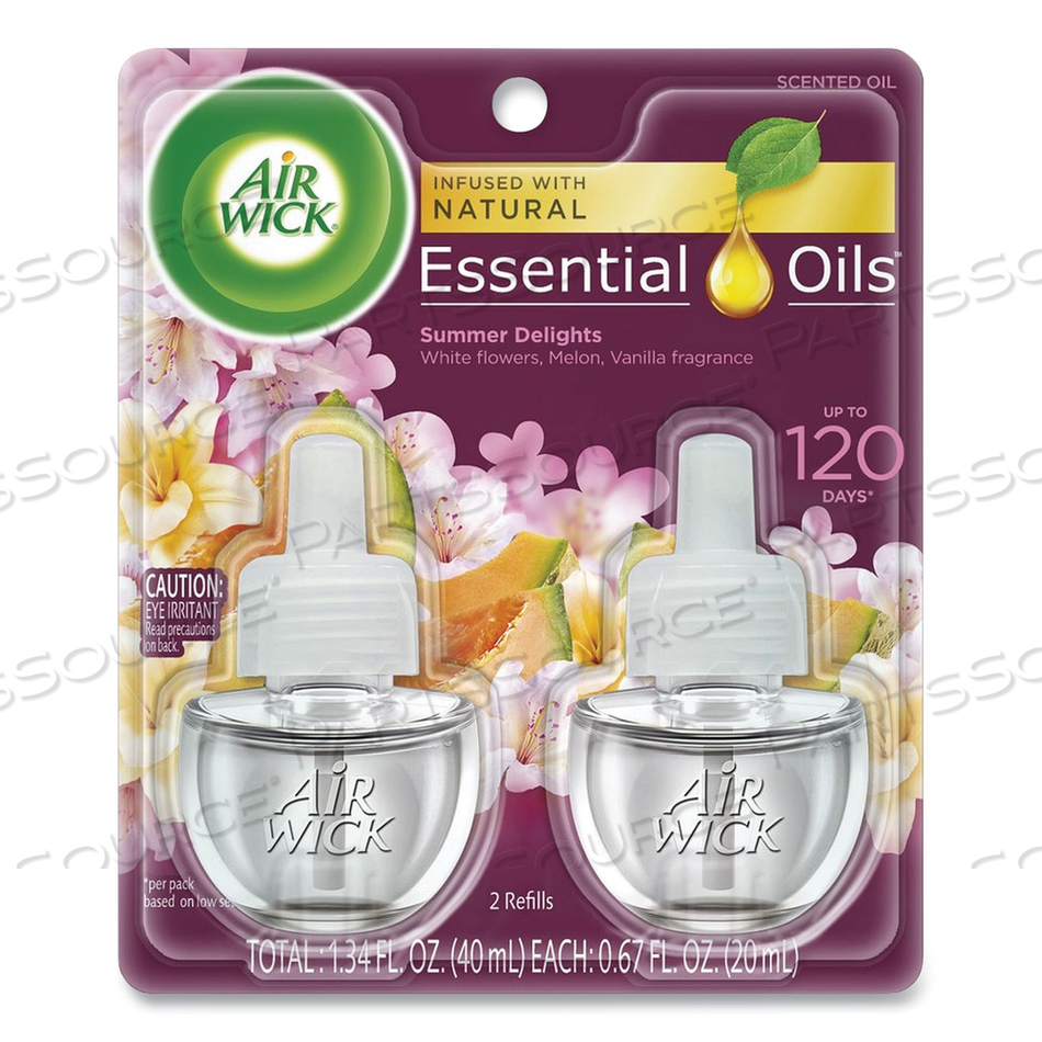 LIFE SCENTS SCENTED OIL REFILLS, SUMMER DELIGHTS, 0.67 OZ by Air Wick