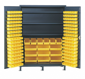 BIN CAB LOUVERED/SHELVING 84 H 60 W 24 D by Vari-Tuff