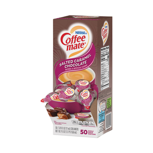 LIQUID COFFEE CREAMER, SALTED CARAMEL CHOCOLATE, 0.38 OZ MINI CUPS, 50/BOX by Coffee-Mate