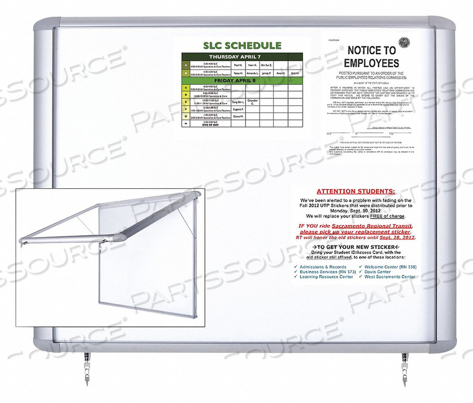 ENCLOSED BULLETIN BOARD 38-5/16 W 47 H by Bi-Silque Visual Communication Products ENCLOSED BULLETIN BOARD 38-5/16 W 47 H by Bi-Silque Visual Communication Products