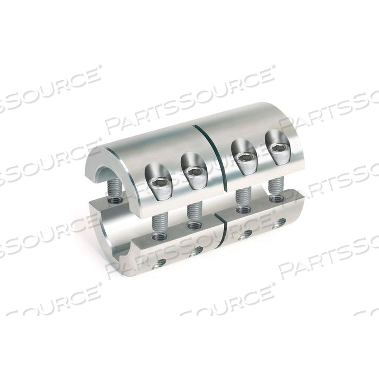 TWO-PIECE INDUSTRY STANDARD CLAMPING COUPLINGS W/KEYWAY, 1-1/4", STAINLESS STEEL by Climax Metal Products