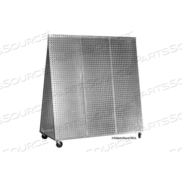 ALLIGATOR BOARD PEGBOARD TOOL CART - GALVANIZED 48 X 48 by Syr-Tech
