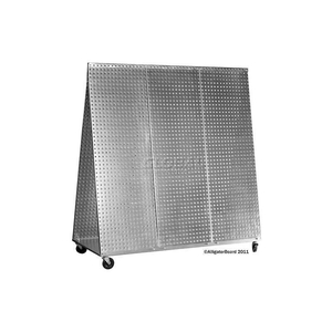 ALLIGATOR BOARD PEGBOARD TOOL CART - GALVANIZED 48 X 48 by Syr-Tech