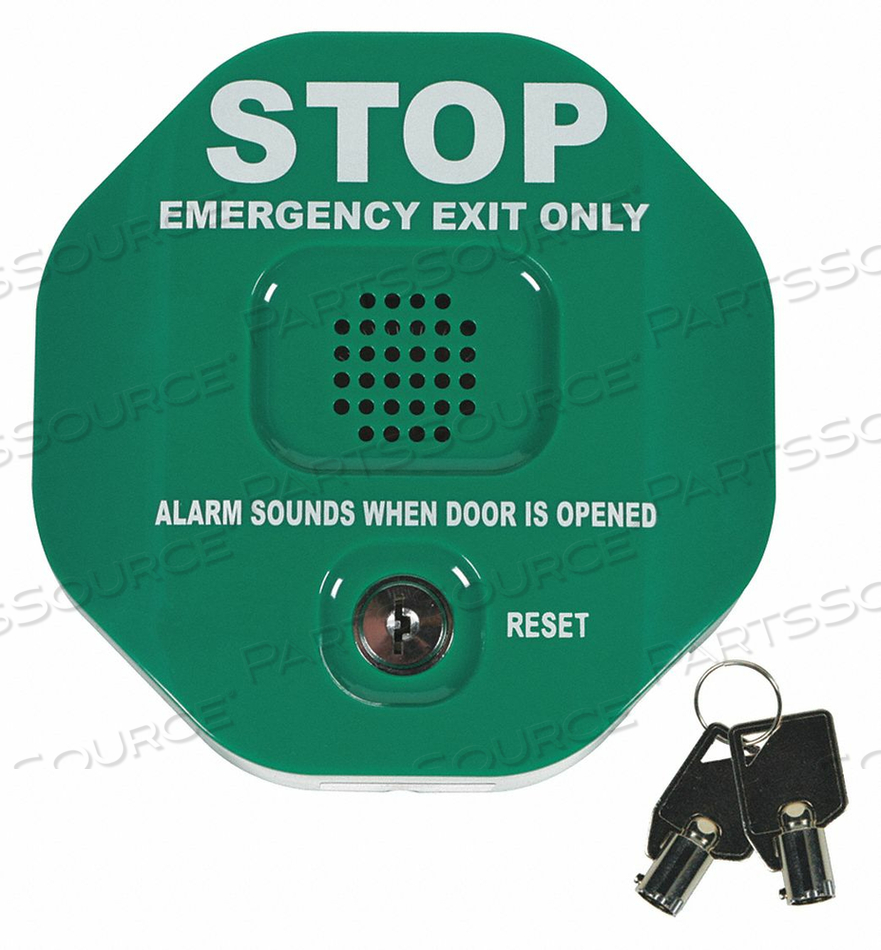 EXIT DOOR ALARM 105DB 9VDC POWER SOURCE 