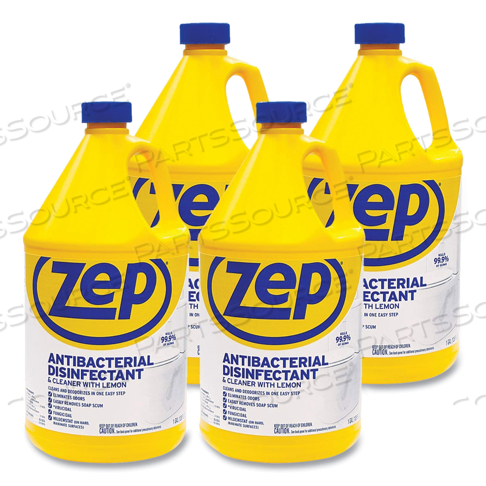 ANTIBACTERIAL DISINFECTANT, LEMON SCENT, 1 GAL by Zep ANTIBACTERIAL DISINFECTANT, LEMON SCENT, 1 GAL by Zep