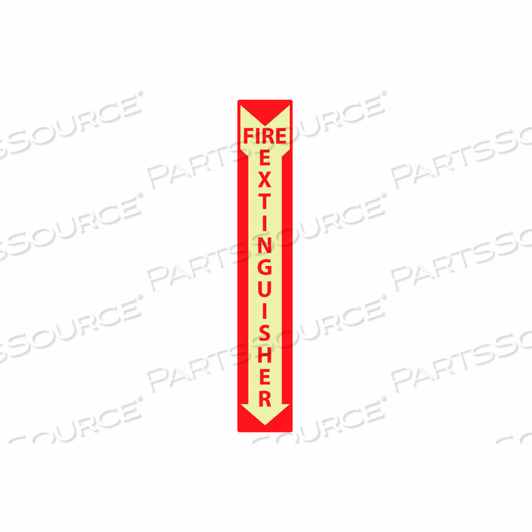 GLOW SIGN RIGID PLASTIC - FIRE EXTINGUISHER by National Marker Company