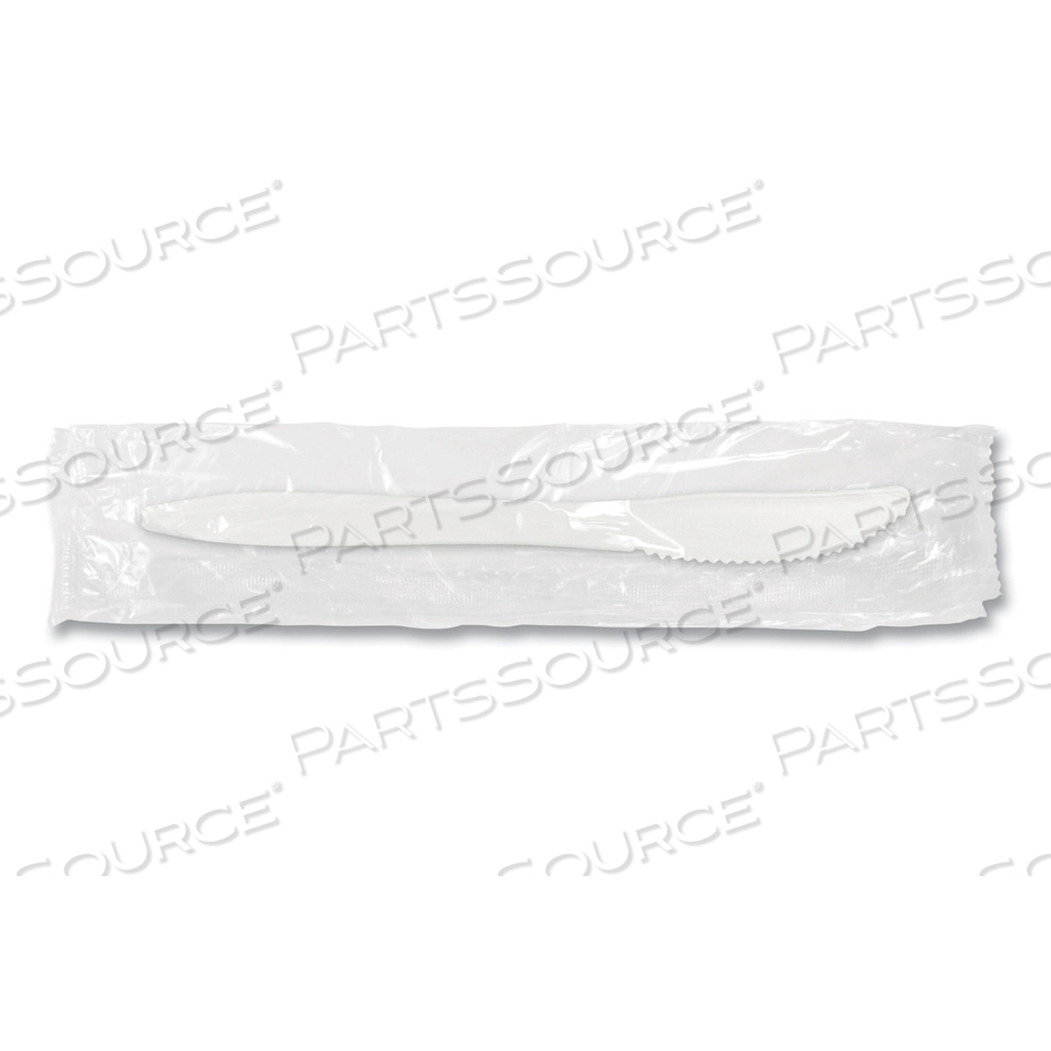 INDIVIDUALLY WRAPPED MEDIUMWEIGHT CUTLERY, KNIVES, WHITE by Berkley Square INDIVIDUALLY WRAPPED MEDIUMWEIGHT CUTLERY, KNIVES, WHITE by Berkley Square