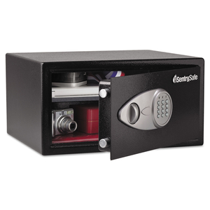 ELECTRONIC LOCK SECURITY SAFE, 1 CU FT, 16.94W X 14.56D X 8.88H, BLACK by SentrySafe