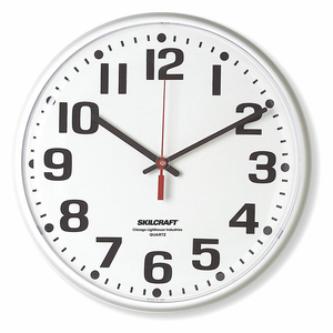 6645-01-389-7951 Ability One WALL CLOCK ANALOG BATTERY For Sale