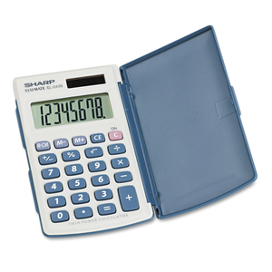 EL-243SB SOLAR POCKET CALCULATOR, 8-DIGIT LCD by Sharp Electronics Corporation