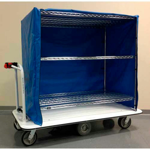 MOTORIZED LINEN CART - 1500 LB. CAP. - 60"X24"X60" by Electro Kinetic Technologies, LLC MOTORIZED LINEN CART - 1500 LB. CAP. - 60"X24"X60" by Electro Kinetic Technologies, LLC