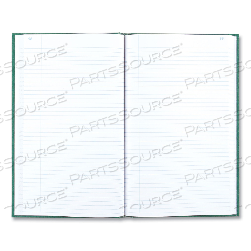 EMERALD SERIES ACCOUNT BOOK, GREEN COVER, 12.25 X 7.25 SHEETS, 500 SHEETS/BOOK by National